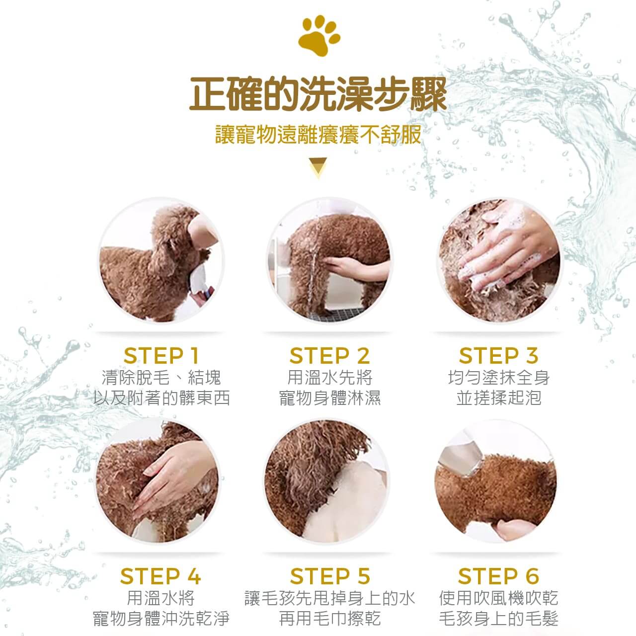 【犬用】寵物肌膚護理洗毛精-淨白去黃洗毛精 (法式牛奶糖泡泡香氛) 500ML-009